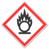 Sticker COSHH comburant (Devant)