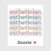 Sticker Cosmetologue esthétique (Feuille)