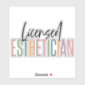 Sticker Cosmetologue esthétique agréé (Feuille)