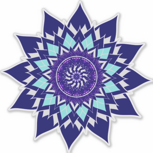 Sticker cosmos noir&blanc (Devant)