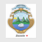 Sticker Costa Rica (Feuille)