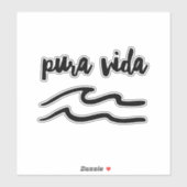 Sticker Costa Rica Pura Vida (Feuille)