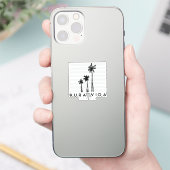 Sticker Costa Rica Pura Vida Palm Tree Souvenir (Téléphone)