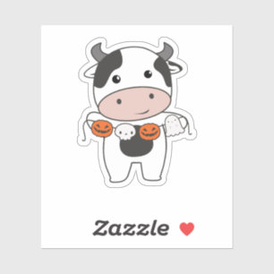 Sticker Costume de chauve-souris Citrouille Halloween