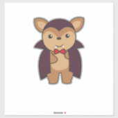 Sticker Costume de vampire d'Halloween (Feuille)