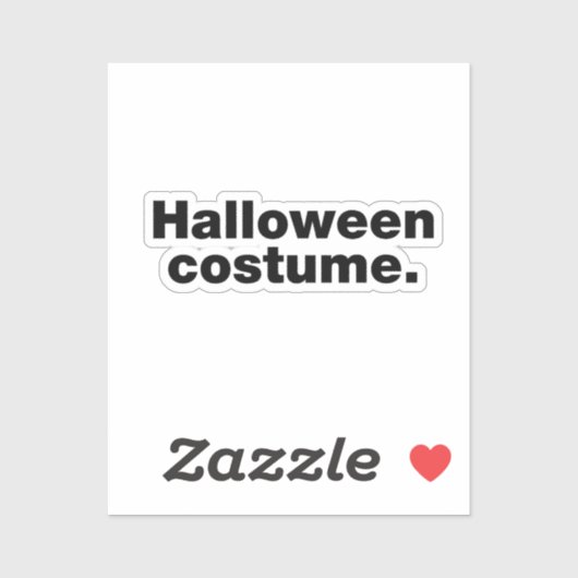 Sticker Costume d'Halloween (Feuille)
