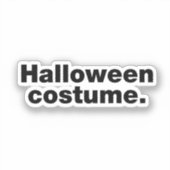 Sticker Costume d'Halloween (Recto)