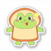 Sticker Costume esthétique de pain de grenouille (Devant)
