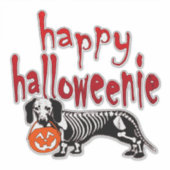 Sticker Costume Halloween Dachshund Halloween Happy Hallow (Devant)