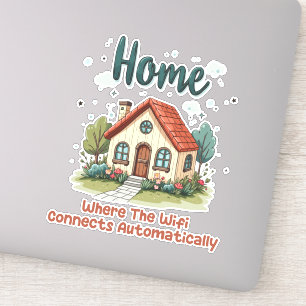 Sticker Cosy Cottagecore Home Whimsical House Art