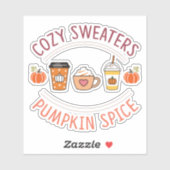 Sticker Cosy pull Citrouille Spice (Feuille)