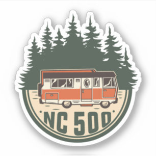 Sticker Côte nord de l'Écosse 500 pittoresque route des ha