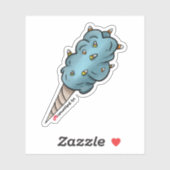 Sticker Coton Candy-Corn (Feuille)