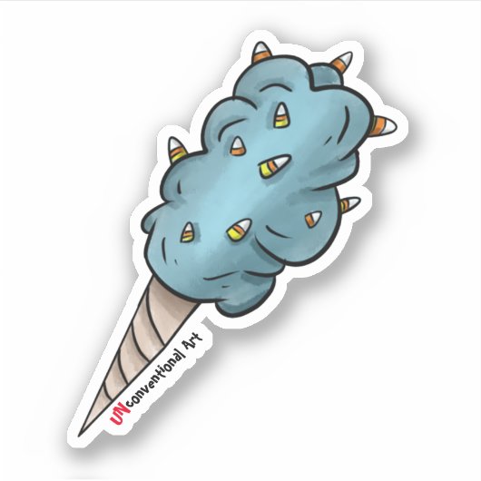 Sticker Coton Candy-Corn (Devant)