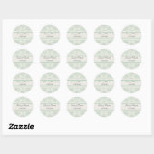 Sticker Cottage Chic Mariage Enveloppe (Feuille)