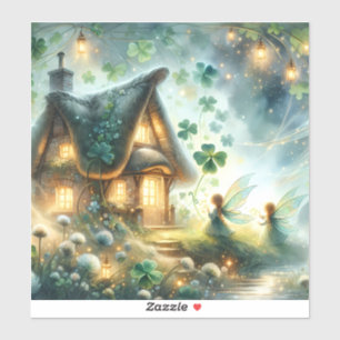 Sticker Cottage de Fée Trèfle Lumineux