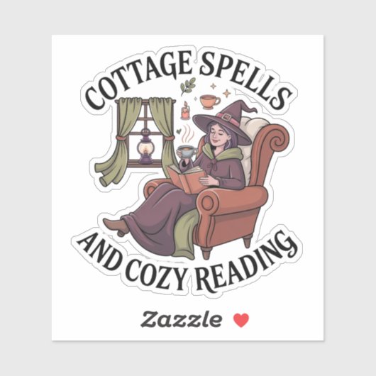 Sticker Cottage Spells & Cosy Reading (Feuille)