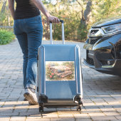 Sticker Cottagecore Floral Patchwork Quilt Watercolor (Valise Insitu)