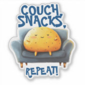 Sticker Couch Potato Funny (Devant)
