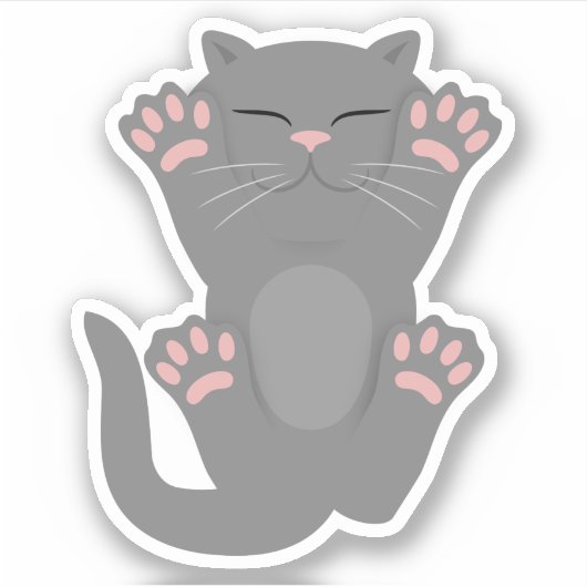 Sticker Couchage de chat (Devant)
