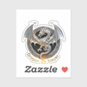 Sticker Couche de dragon (Feuille)