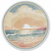 Sticker coucher de soleil (Devant)