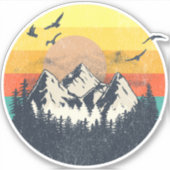 Sticker Coucher de soleil (Devant)