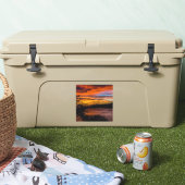 Sticker Coucher de soleil à Praia, Cap Vert (Glacière)