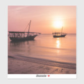 Sticker Coucher de soleil à Zanzibar (Feuille)