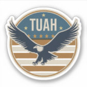 Sticker Coucher de soleil Hawk Tuah (Devant)