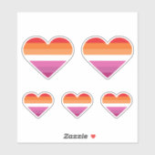 Sticker Coucher de soleil lesbien (Feuille)