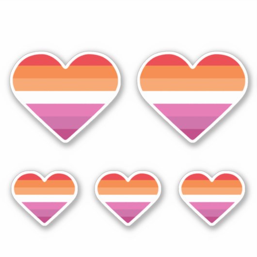 Sticker Coucher de soleil lesbien (Devant)