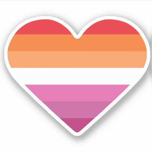 Sticker Coucher de soleil lesbien Sunset (Devant)