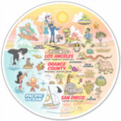 Sticker Coucher de soleil SoCal (Devant)