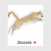 Sticker Cougar (Feuille)