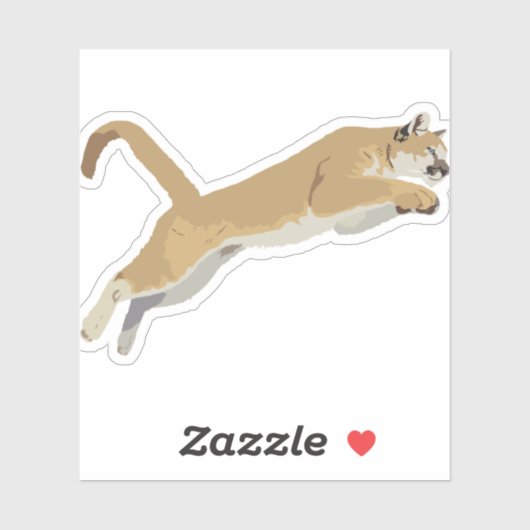 Sticker Cougar (Feuille)