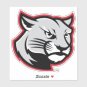 Sticker Cougars de SIUE (Feuille)