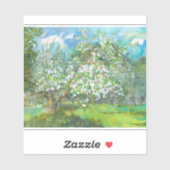 Sticker Couleur d'aquarelle fleurie (Feuille)