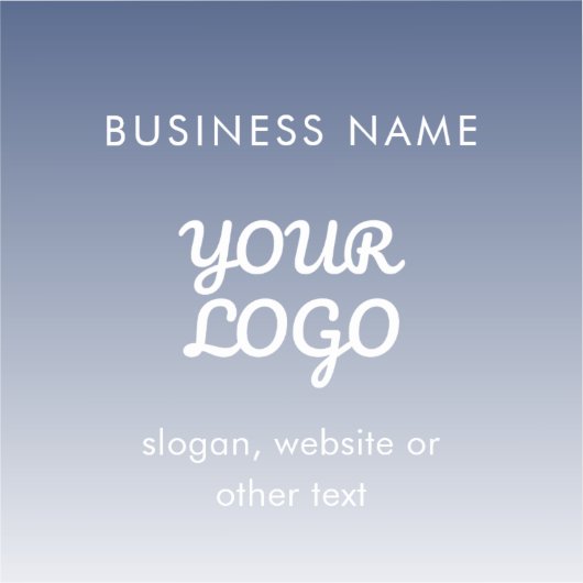 Sticker Couleur de dégradé modifiable de votre logo (Recto)