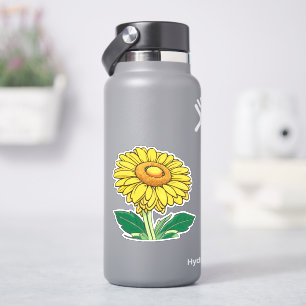 Sticker Couleur de tournesol jaune brillant et classique
