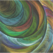 Sticker Couleur Gloire Moderne Art Abstrait Motif Élégant (Devant)