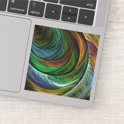 Sticker Couleur Gloire Moderne Art Abstrait Motif Élégant (Détail)