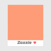 Sticker Couleur solide du corail (Feuille)