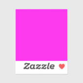 Sticker Couleur solide Magenta brillante (Feuille)