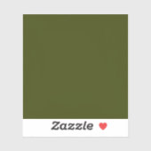 Sticker Couleur solide vert olive foncé (Feuille)