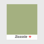 Sticker Couleur solide verte de mousse (Feuille)