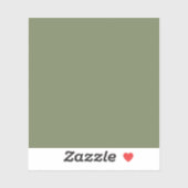 Sticker Couleur solide verte Sage (Feuille)