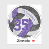 Sticker couleur violet violet violet noir de l'équipe de v (Feuille)