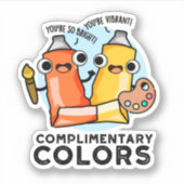 Sticker Couleurs Compliables Funny Paint Pun (Devant)