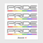 Sticker Couleurs de la fierté Gay Pride (Feuille)